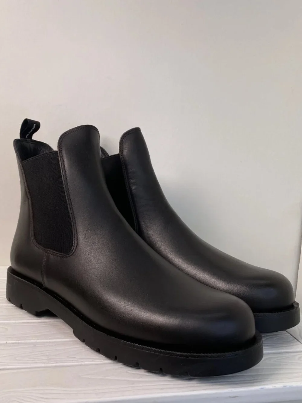 Kleman Tonnant Mens US 10 EU 43 Dark Brown Leather Pull On Chelsea Style Boots